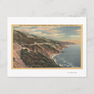 Cartes Pour Fêtes Annuelles CaliforniaSanta Lucia Mts le long de l'autoroute 1