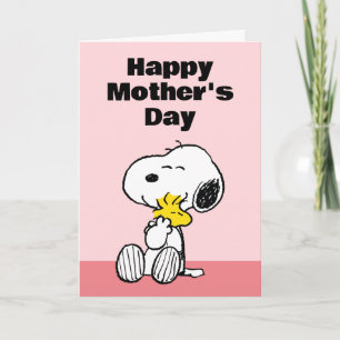 Cartes Pour Fêtes Annuelles Câlin de fête des mères Peanuts