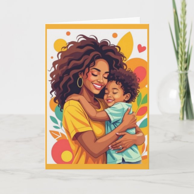 Cartes Pour Fêtes Annuelles Câlins de maman (Devant)