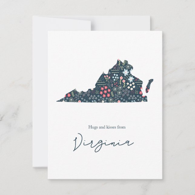 Cartes Pour Fêtes Annuelles Câlins et bisous de Virginie (Devant)