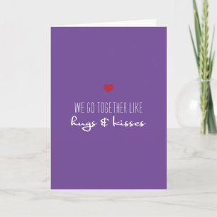 Cartes Pour Fêtes Annuelles Câlins et bisous Saint-Valentin Anniversaire Amour