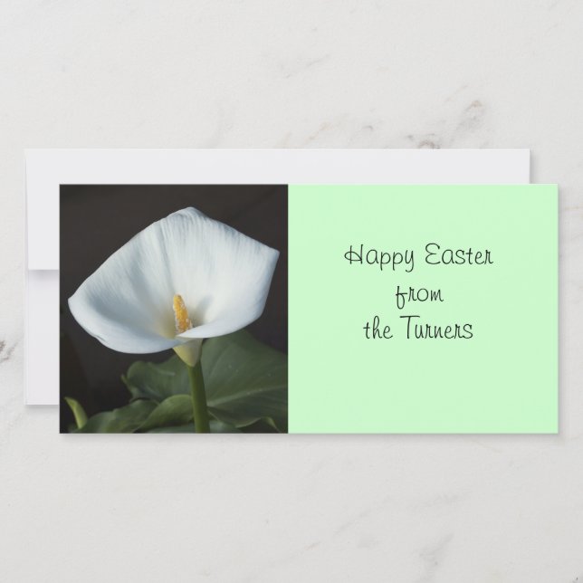 Cartes Pour Fêtes Annuelles Calla Lily (Devant)