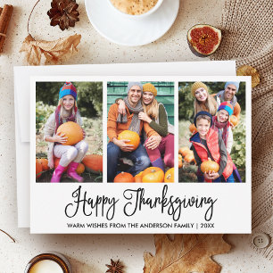 Cartes Pour Fêtes Annuelles Calligraphie amusante Joyeux Thanksgiving 3 Photo