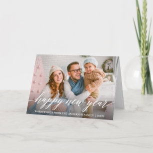 Cartes Pour Fêtes Annuelles Calligraphie moderne Joyeux Nouvel An Photo Pold