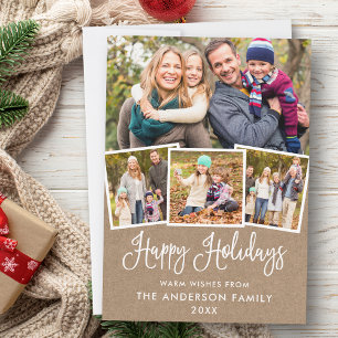 Cartes Pour Fêtes Annuelles Calligraphie moderne Kraft 4 Photo