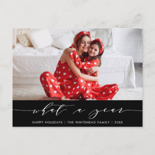 Cartes Pour Fêtes Annuelles Calligraphie moderne Quelle année photo noire