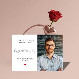 Cartes Pour Fêtes Annuelles Calligraphie moderne Valentines Jour Enseignant Ph