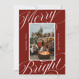 Cartes Pour Fêtes Annuelles Calligraphie typographique élégante joyeuse et lum