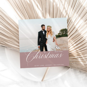 Cartes Pour Fêtes Annuelles CalligraphiePhoto Notre premier Noël