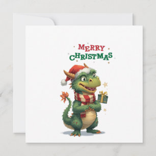 Cartes Pour Fêtes Annuelles Camarade Dragon de Vacances Mignon