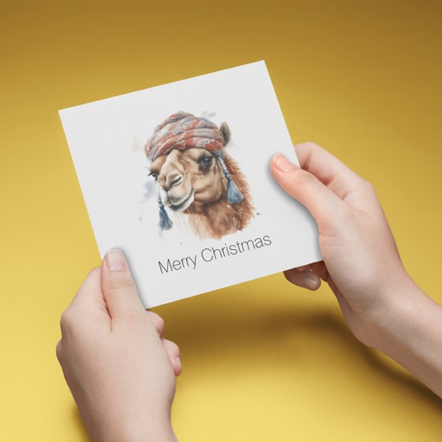 Cartes Pour Fêtes Annuelles Camel de Noël, personnalisable (Créateur téléchargé)