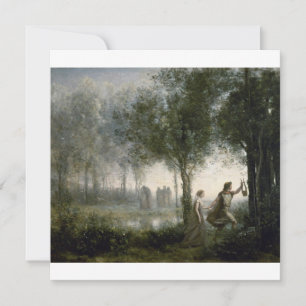 Cartes Pour Fêtes Annuelles Camille Corot - Orphée Dirigeant Eurydice De