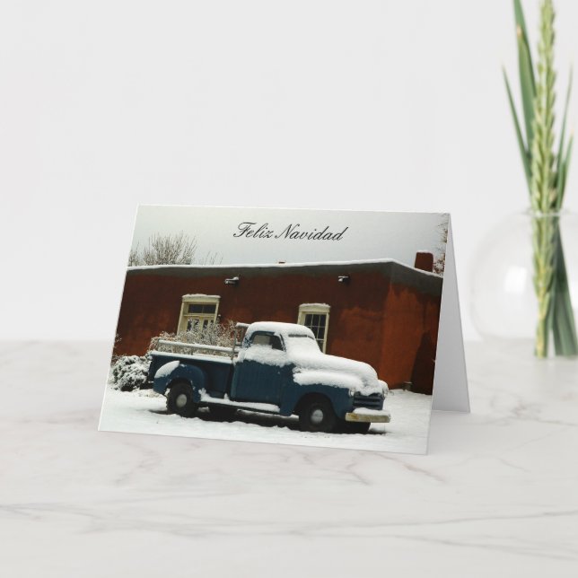 Cartes Pour Fêtes Annuelles Camion d'Adobe (Devant)