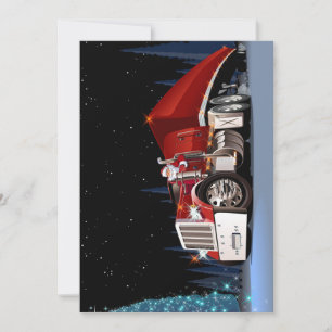 Cartes Pour Fêtes Annuelles Camion de Noël de dessin animé