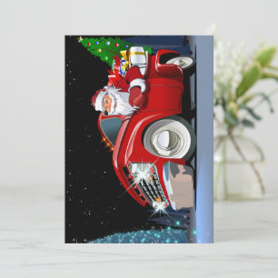 Cartes Pour Fêtes Annuelles Camion de Noël de dessin animé
