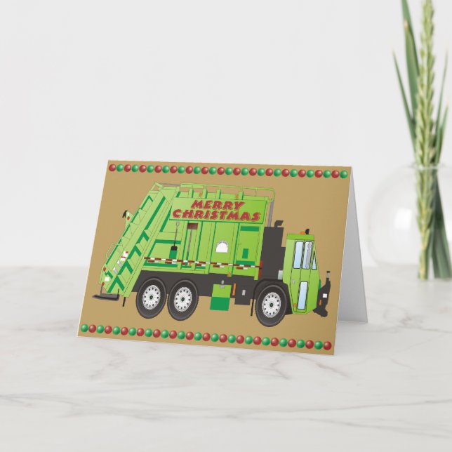 Cartes Pour Fêtes Annuelles Camion de réfection (Devant)