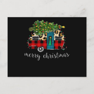 Cartes Pour Fêtes Annuelles Camion drôle Camping Camionneur Noël Buffalo