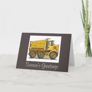 Cartes Pour Fêtes Annuelles Camion-pompe routier