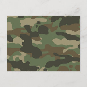 Cartes Pour Fêtes Annuelles Camouflage Motif Camo Vert