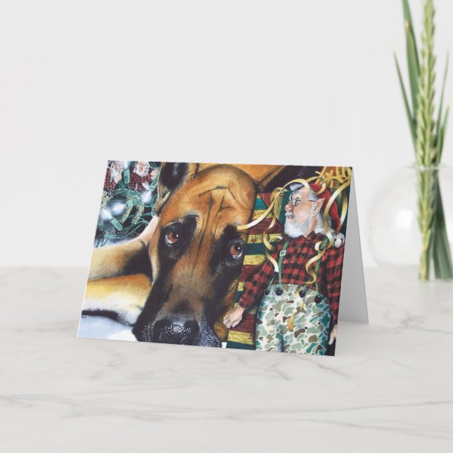 Cartes Pour Fêtes Annuelles Camouflé (Devant)