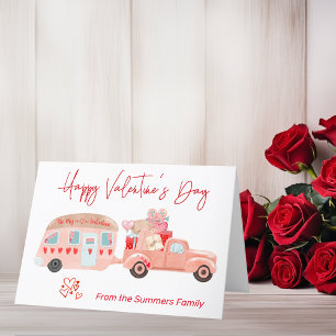 Cartes Pour Fêtes Annuelles Camping en VR Campeur Joyeuse Saint-Valentin