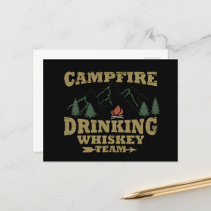 Cartes Pour Fêtes Annuelles camping et boisson