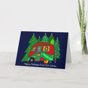 Cartes Pour Fêtes Annuelles Camping Holiday Autism Charity Card