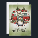 Cartes Pour Fêtes Annuelles Camping Snowman Thème de Noël<br><div class="desc">Camping Snowman Thème de Noël pour Camper Holiday Card</div>