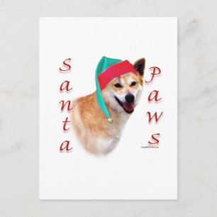 Cartes Pour Fêtes Annuelles Canaan Chien Père Noël Paws