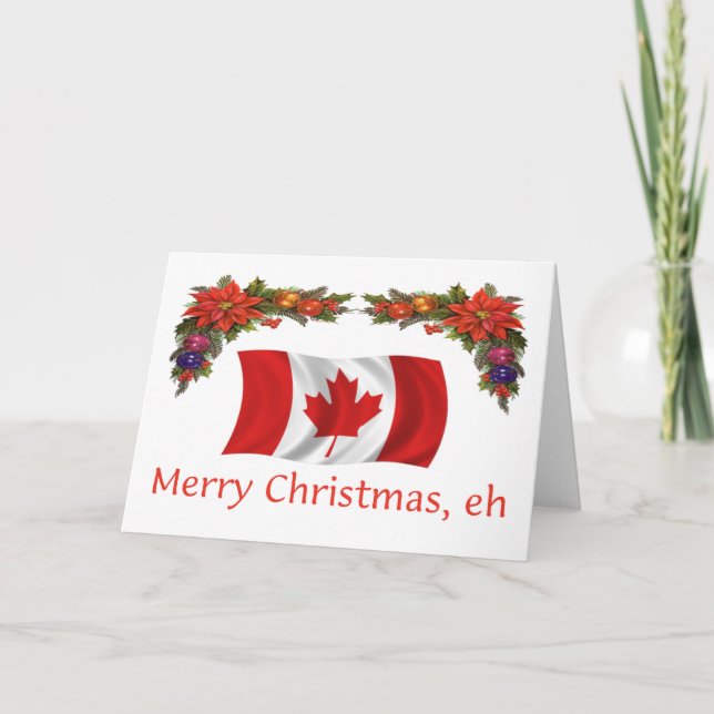 Cartes Pour Fêtes Annuelles Canada Joyeux Noël, eh (Devant)