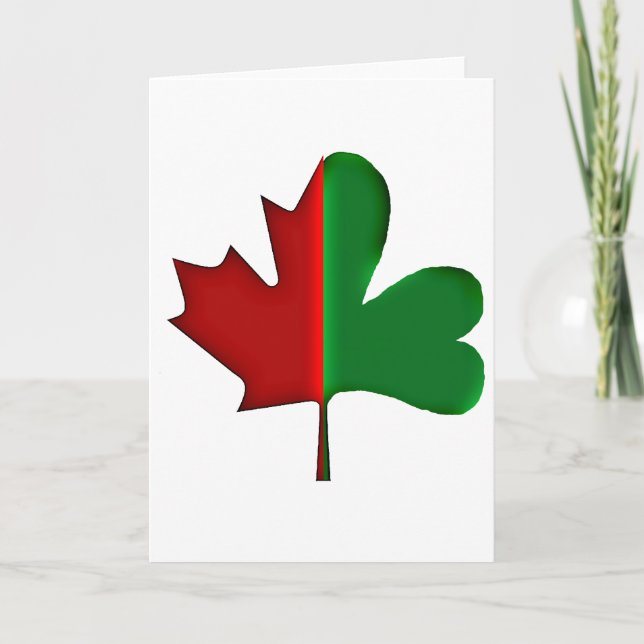 Cartes Pour Fêtes Annuelles Canadien irlandais (Devant)