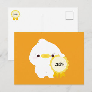 Cartes Pour Fêtes Annuelles Canard Certifié Déjanté