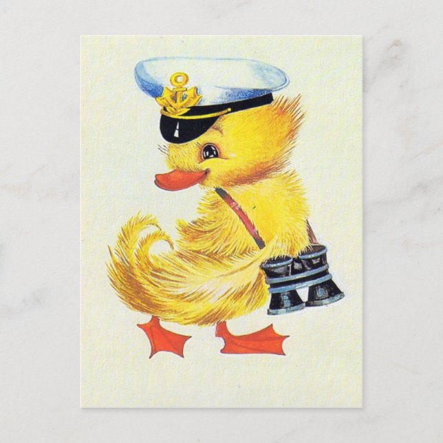 Cartes Pour Fêtes Annuelles Canard de Pâques (Devant)