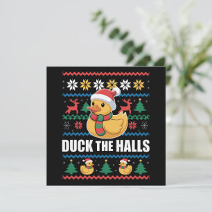 Cartes Pour Fêtes Annuelles Canard Les Salles Noël Ugly Christmas Drôle Père N