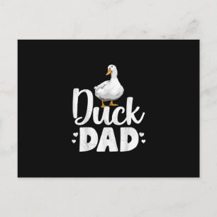 Cartes Pour Fêtes Annuelles Canard papa Drôle Eau Ducklage Fermier Dons