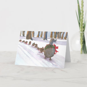 Cartes Pour Fêtes Annuelles Canards à Boston Common pendant les vacances d'hiv