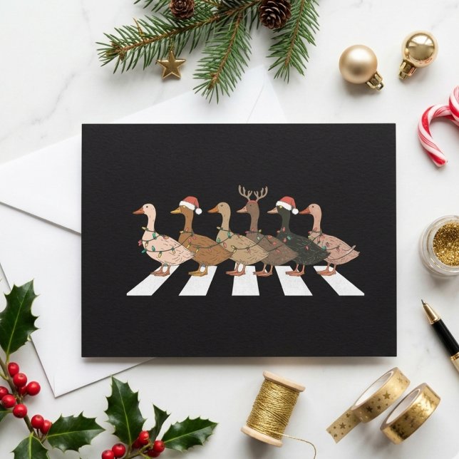 Cartes Pour Fêtes Annuelles Canards de Noël Animaux Drôles Cadeau pour Amateur (Créateur téléchargé)