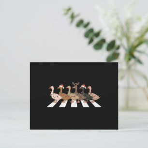 Cartes Pour Fêtes Annuelles Canards de Noël Drôles Animaux Noël Amoureux de la