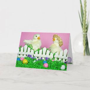 Cartes Pour Fêtes Annuelles Canards de Pâques avec oeufs