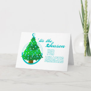 Cartes Pour Fêtes Annuelles Cancer cervical Miracles de Noël