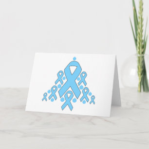 Cartes Pour Fêtes Annuelles Cancer de la prostate Arbre à ruban de Noël