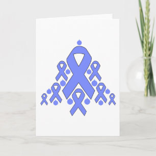 Cartes Pour Fêtes Annuelles Cancer de l'estomac Arbre à ruban de Noël