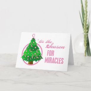Cartes Pour Fêtes Annuelles Cancer du sein Miracles de Noël