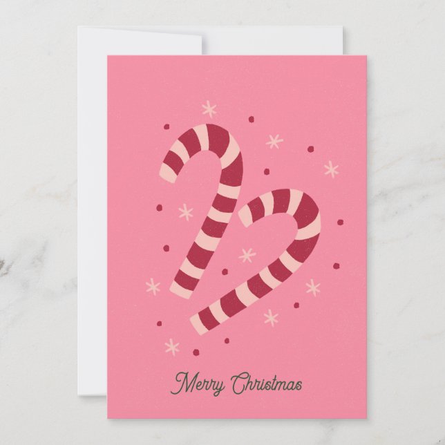 Cartes Pour Fêtes Annuelles Candy canes Christmas  (Devant)