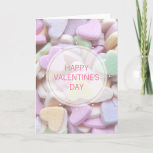Cartes Pour Fêtes Annuelles Candy Hearts Saint Valentin