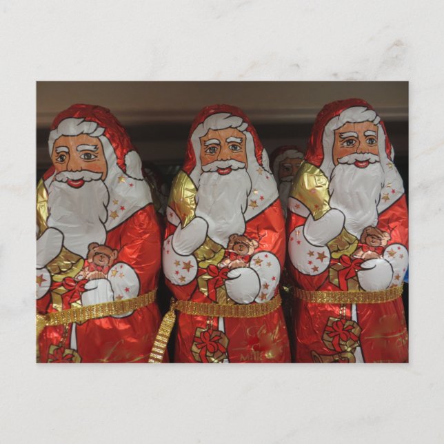 Cartes Pour Fêtes Annuelles Candy Père Noël Trio (Devant)