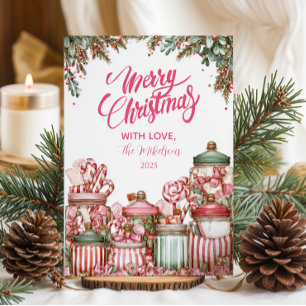 Cartes Pour Fêtes Annuelles Candyland Noël