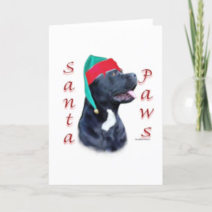 Cartes Pour Fêtes Annuelles Cane Corso Père Noël Paws
