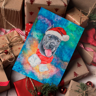 Cartes Pour Fêtes Annuelles Cane Corso race Chien Noël