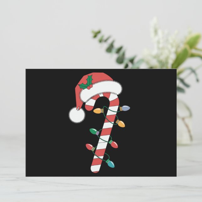 Cartes Pour Fêtes Annuelles Canne de bonbons de Noël Père Noël Xmas Enfants  (Debout devant)